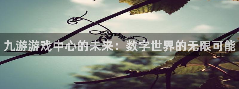杏运娱乐怎么样：九游游戏中心的未来：数字世界的无限可能